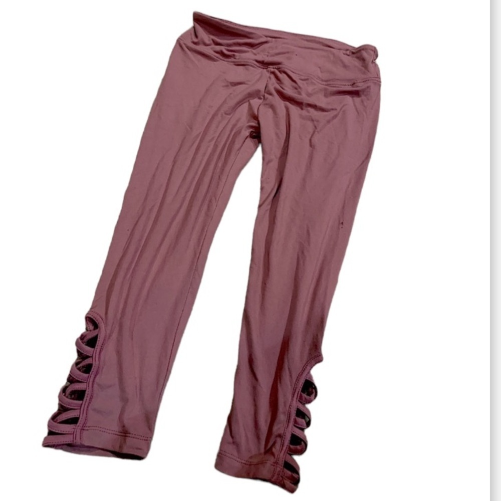 Ready To Go Leggings NWT Small Mauve Yoga Pants Pink Purple Cut Out Skinny Jeans
